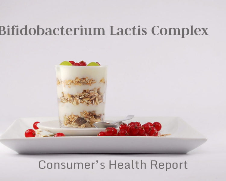 Image of bifidobacterium lactis complex food and text
